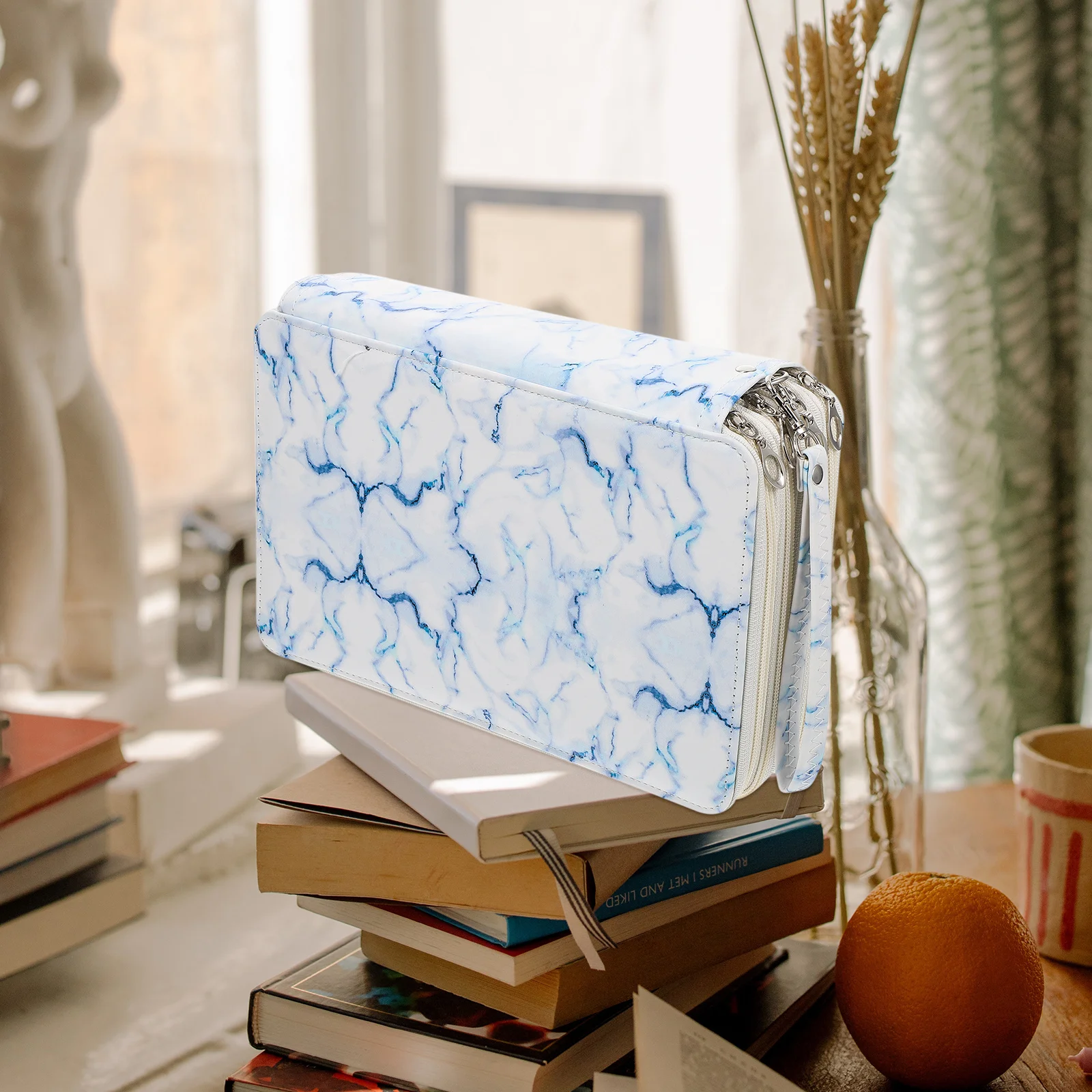 

1Pcs Multi-Functional Pencil Bag Creative Design Bright Colors Sturdy Zipper Interior Elastic Tape Students Stationery Pouch