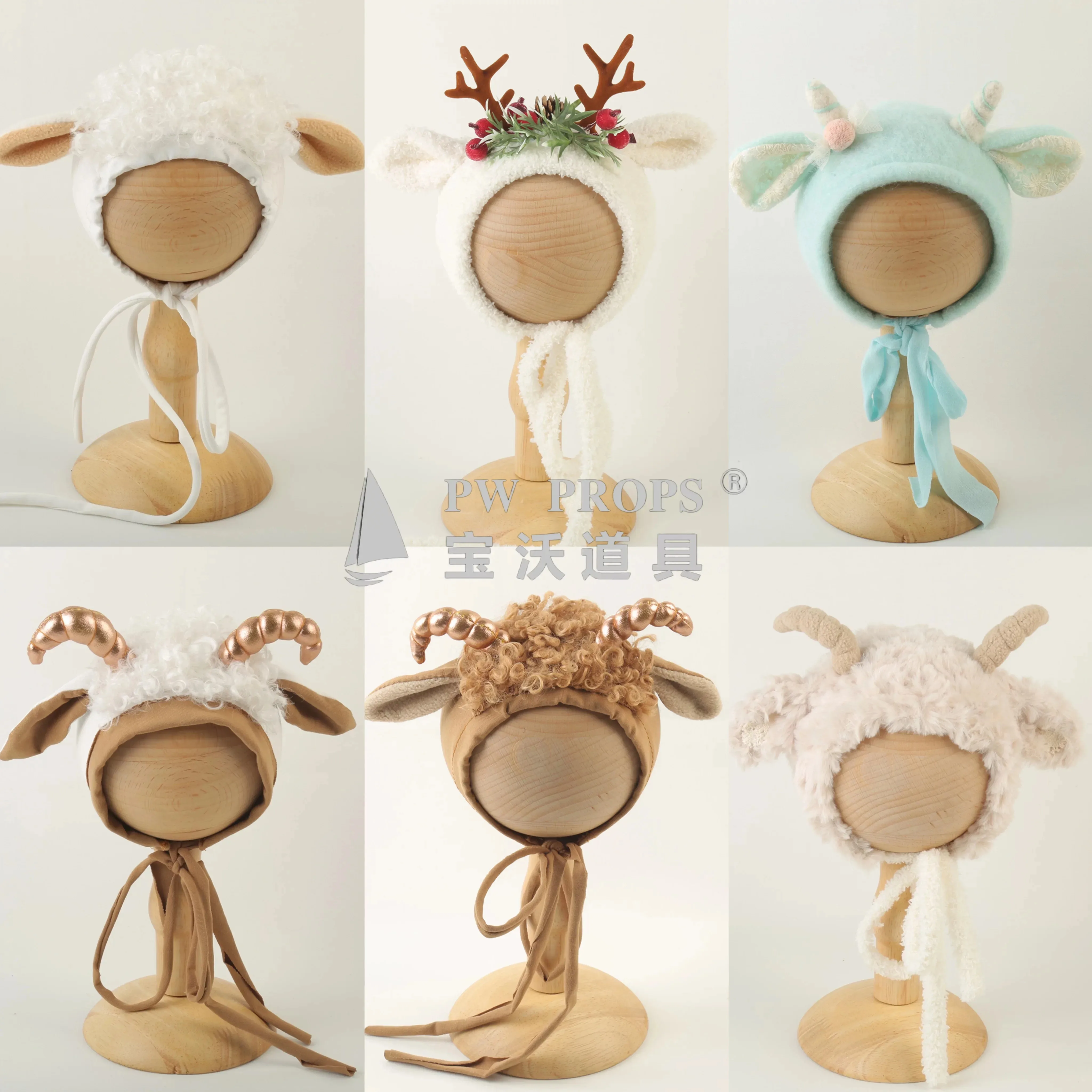 newborn-photography-props-cute-handmade-cute-hat-with-ears-animals-sheep-deer-bonnet-for-baby-studio-photoshoot-accessories