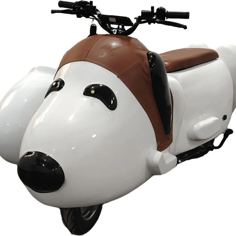 

Big dog electric side three-wheeled cartoon cute tourist attractions sightseeing car