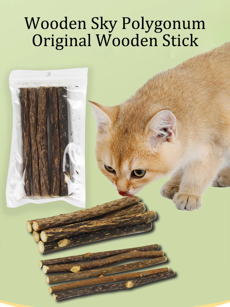15 Stück/30 Stück Natürliches Matatabi-Katzenminze-Spielzeug für Kätzchen, Kaustick zur Zahnreinigung, Katzensnack-Spielzeug, Actinidia Silvervine – Detail 1