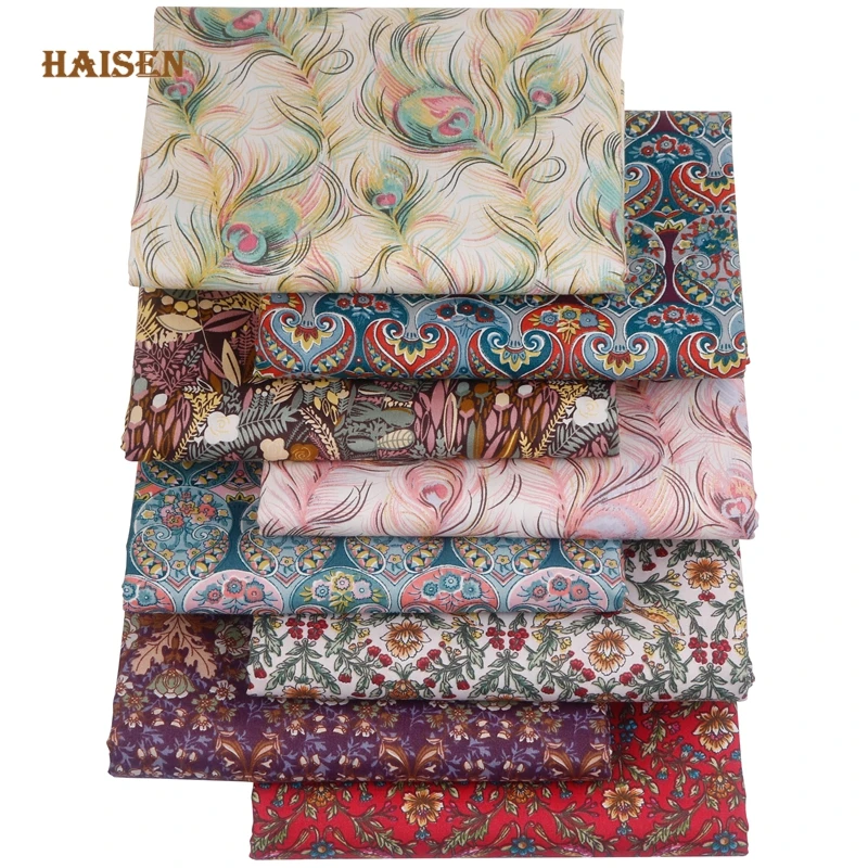 Fashion Gorgeous Floral Series,Full Cotton Twill Fabric Printed Cloth,DIY Sewing&Quilting Bedding Skirt Clothes Textile Material