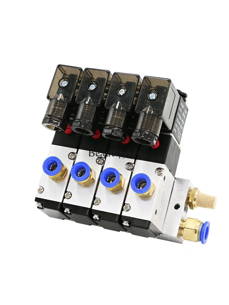 

Electromagnetic Control Combination Electronic Valve 220V Pneumatic Valve 3 V210 400.00G Bit Three Way Pneumatic Solenoid Group