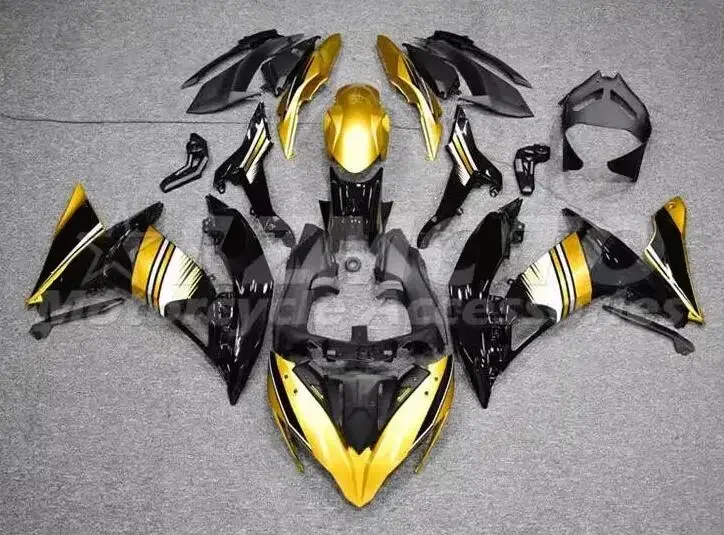 

4Gifts New ABS Motorcycle Fairings Kit Fit For KAWASAKI 650 ER6F 2017 2018 17 18 Bodywork Set Custom Golden