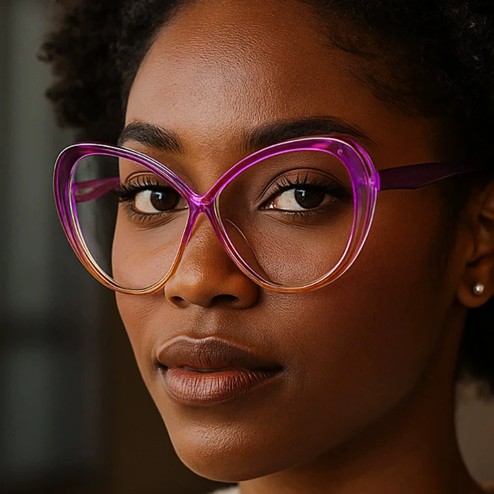 CRIXALIS Cat Eye Prescription Glasses Women Auto Focus Reading Glasses Look Far And Near Ultra Light Myopia Glasses UV400