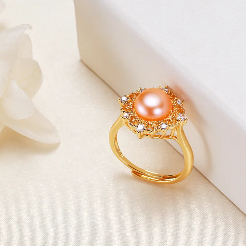 

Real electroplated geometric ring female part open zircon ring high sense Korean version personalized index finger wholesale