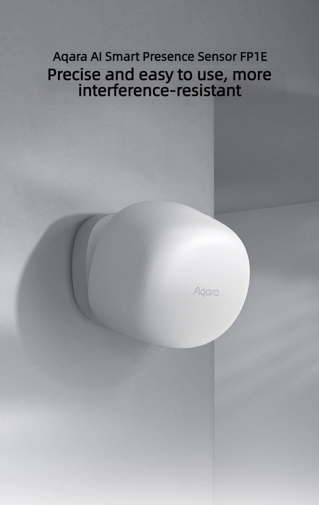 Aqara FP1E ​​​​AI Smart Presence Sensor Zigbee 3.0 Millimeter-Wave Radar Detection Matter AI Sensor Switch For Apple HomeKit