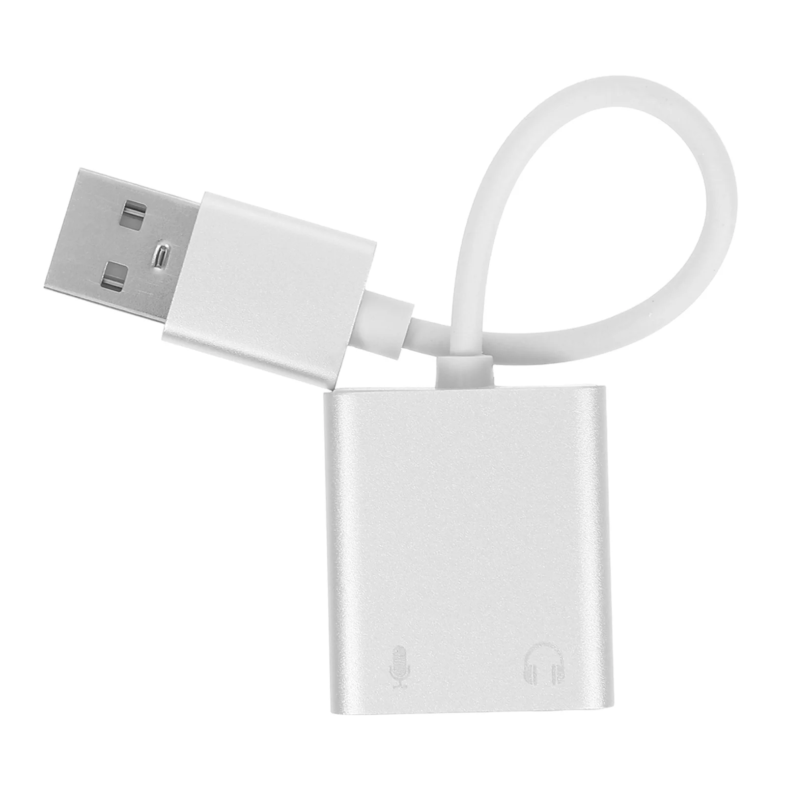 Sound Card Adapter Gaming Audio Headphone Splitter Mic Stereo Audio Converter for Pc Computer Laptop