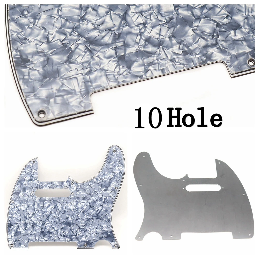 1pcs TL Style Guitar 3 Ply Pickguard 8/10 Hole with Screw For TL Electric Guitar 12 Coloer