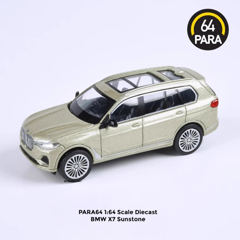 PARA64 1/64 مقياس X7 SUV سبيكة محاكاة نموذج سيارة مجموعة ثابتة زينت هدايا العيد اللعب