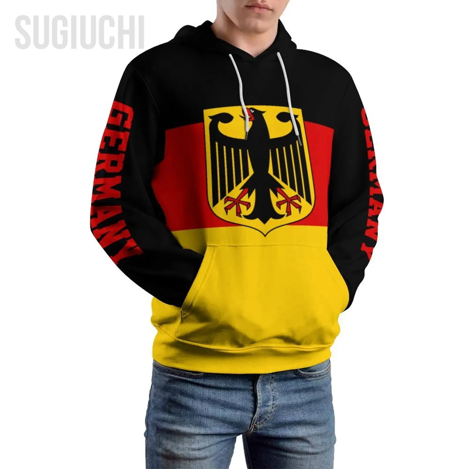 

Unisex 3D Hoodie Germany Flag Men Women Polyester Harajuku Sweatshirt Pullover Hoodies Casual Cool