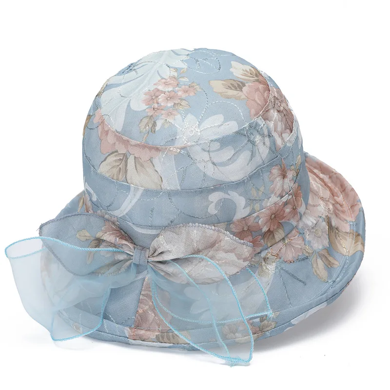 

Spring And Summer Mother Sun-proof Basin Hat Thin Middle-aged And Elderly Sun Hat Breathable Wide Brim Sun-shade Fisherman Hat