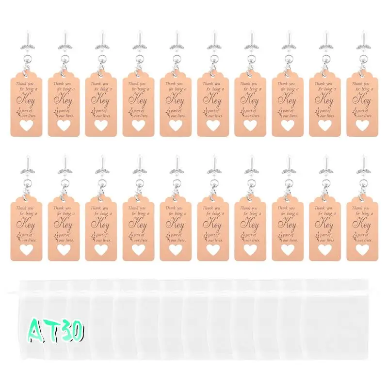 

20Pcs Thank You Gift Angel Keychains Wedding Favors Guardian Angel For Christening Baby Shower Birthday Giveaway-AT30