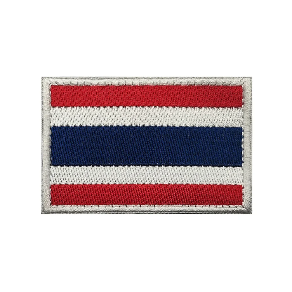 Parche bandera Tailandia PVC 3D – Adhesivo para mochila o chaleco táctico - imagen 4