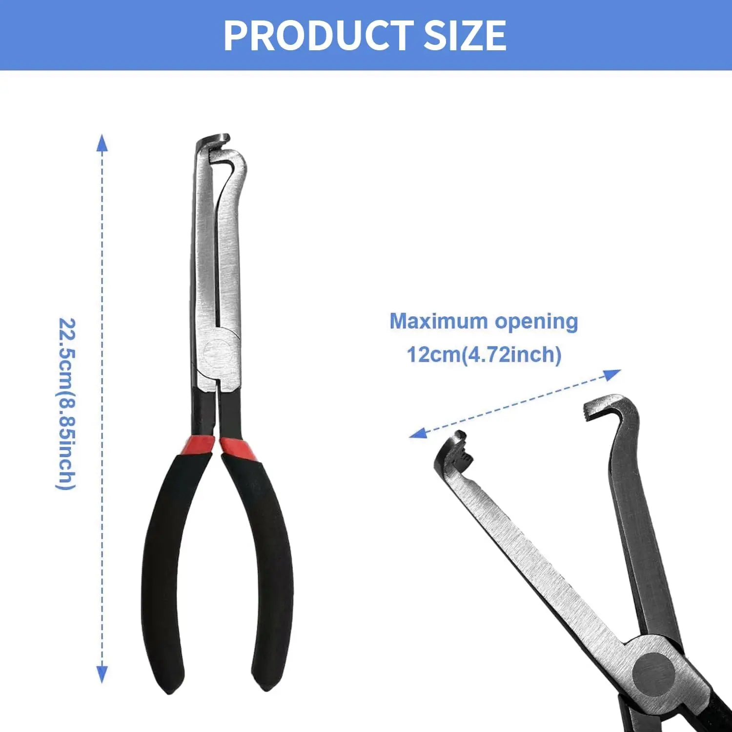 Electrical Disconnect Pliers，8inch Automotive Tools Electrical Connector Pliers, Disconnect Pliers for  Tab Style Plugs,Fuel L