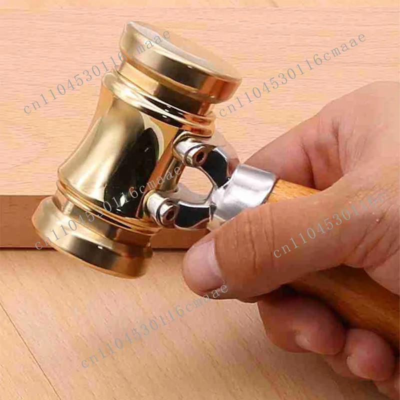 Woodworking Hammer Copper Dual Hammer Mini Nail  Household Integrated Hammer Wood Handle KM18