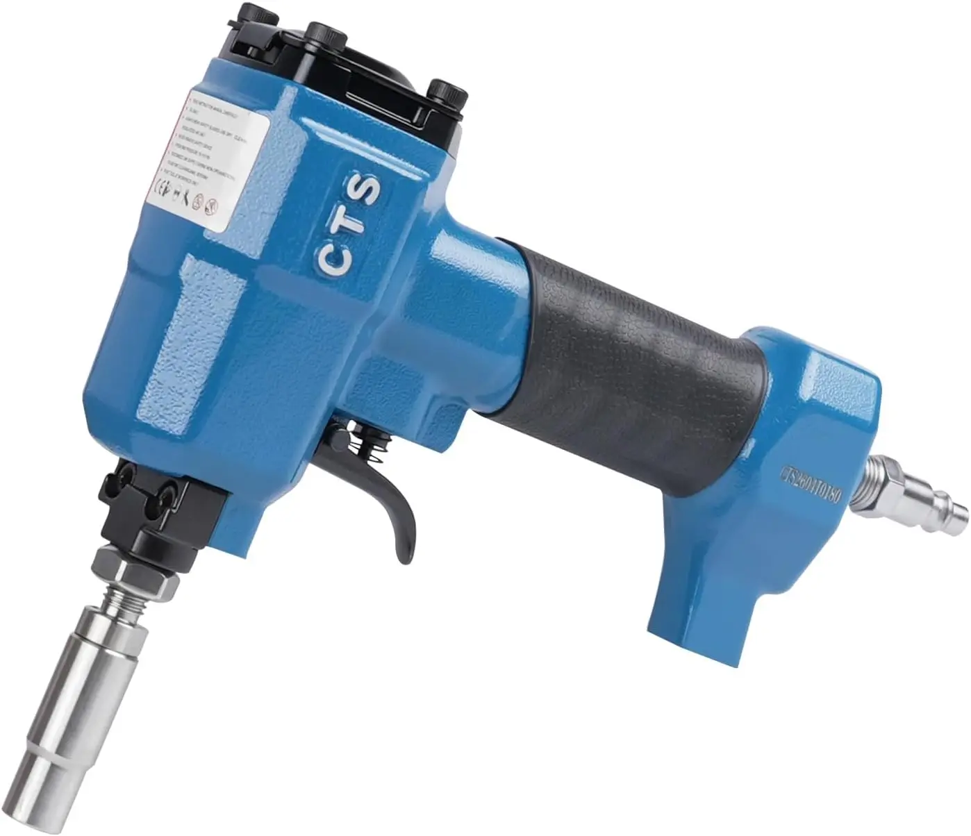 Pneumatic Decorative Tack Nailer with 7/16-Inch (11.7mm) Head, Air Finish Upholstery Nail Gun for Furniture and Home Decor Projects