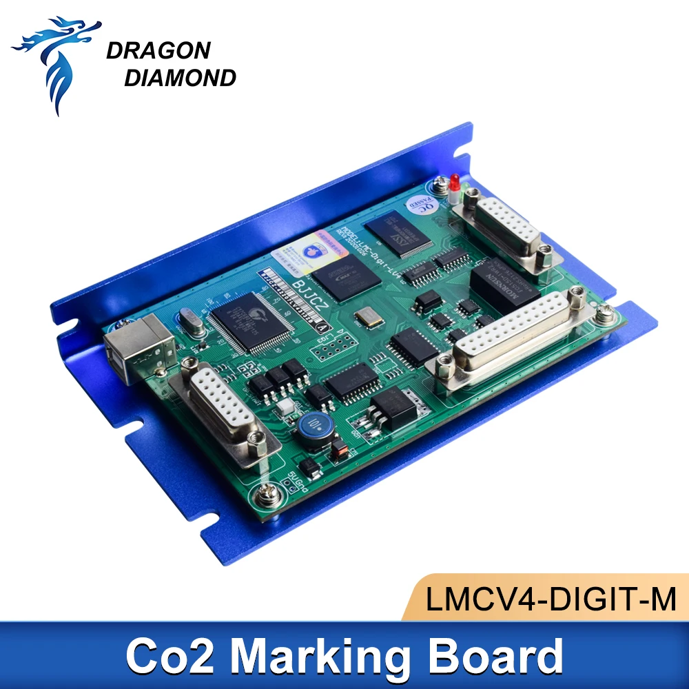 Original BJJCZ EzCad Co2 Laser Marking Controller LMC-DIGIT-LV4 Marking Board Motherboard For 10.6um Co2 Marking Machine RF Tube