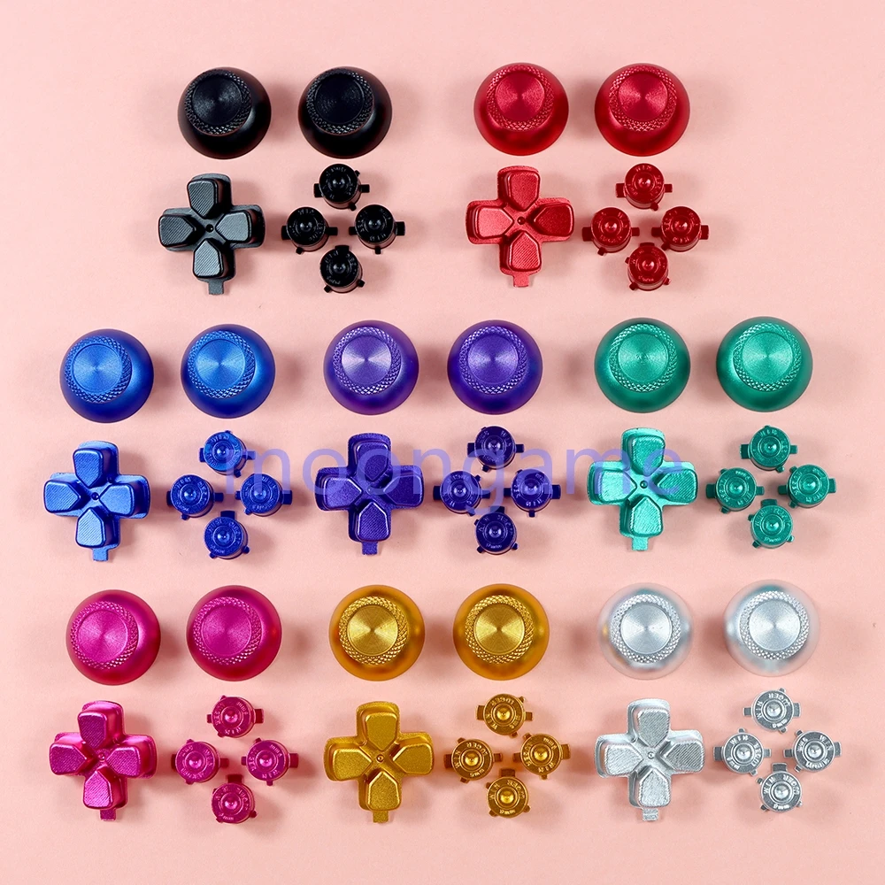1 مجموعة استبدال المعادن التناظرية Thumbsticks قبعات Dpad ABXY رصاصة أزرار ل PS5 تحكم متحكم Thumb Stick قبضة #3