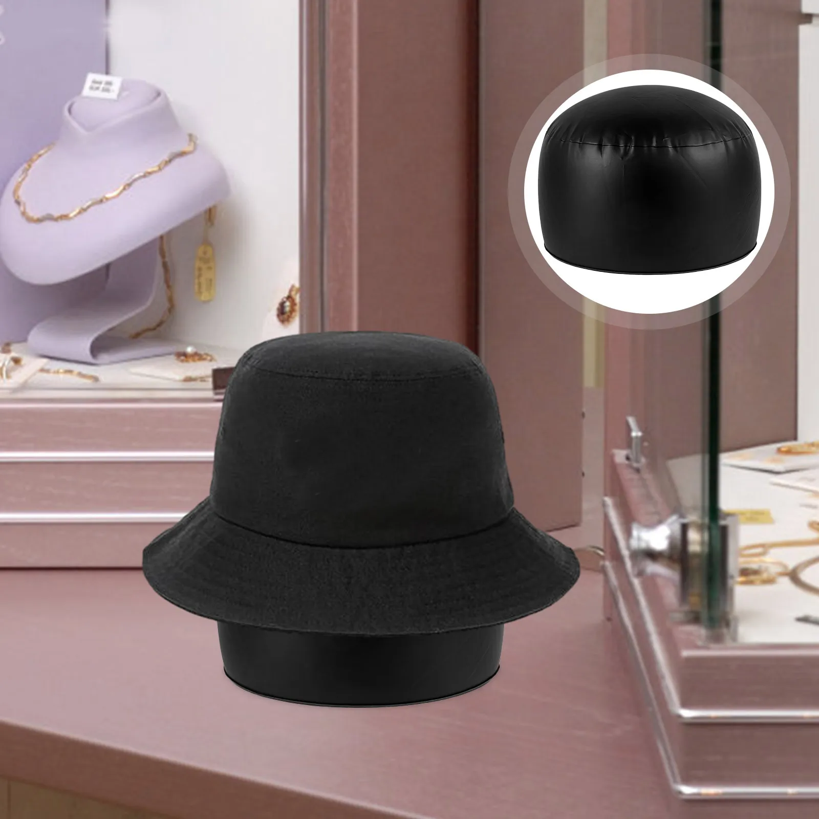 

Inflatable Hat Shaper Insert Display Stand Baseball Cap Organizer Rack Inner Support Lightweight Foldable Pvc Cap Holder Closet