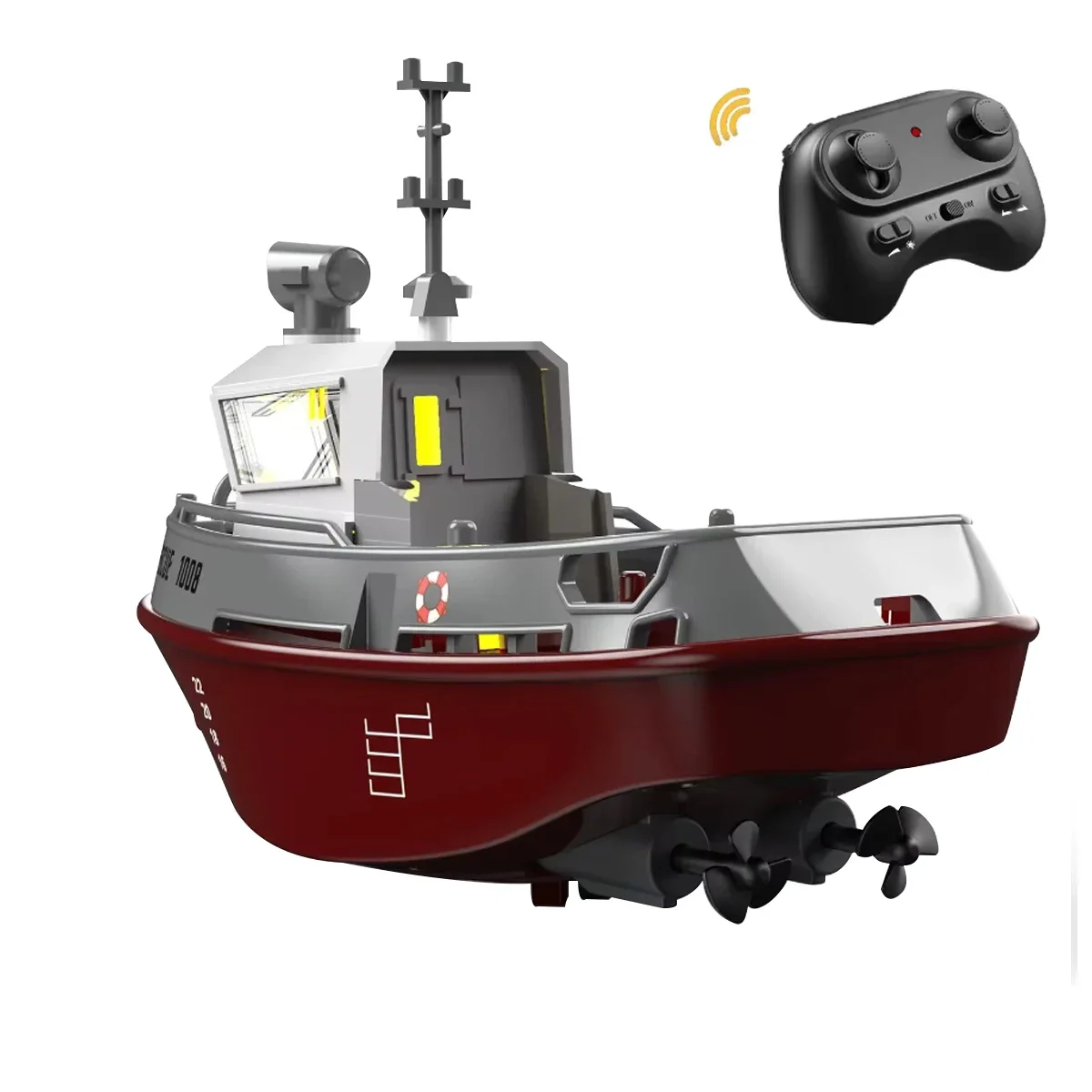 

RC Boat Mini Tugboat Powerful Dual Motors Wireless Electric Remote Control Boat Model Toys for Kids Gift