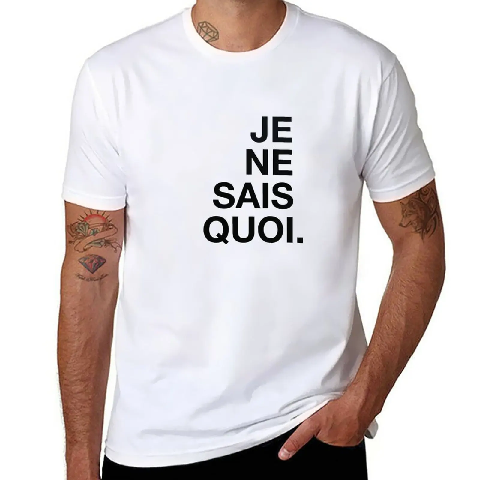 New Je Ne Sais Quoi T-Shirt animal print shirt for boys aesthetic clothes t shirt man mens champion t shirts