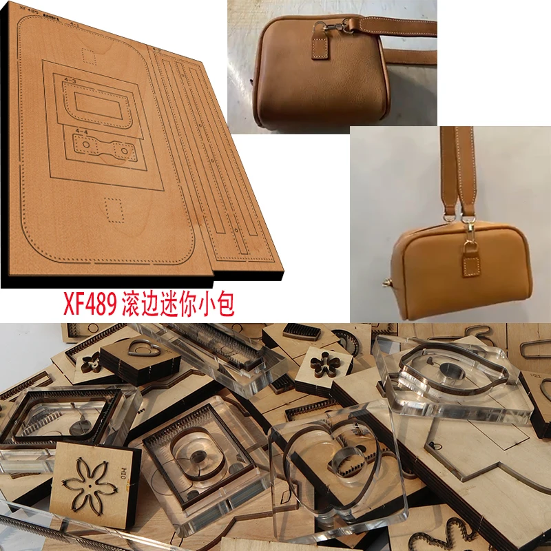 

Wooden Die Shoulder bag cutting die Leather Craft Punch Hand Tool Cut Knife Mould XF489 leather craft tools