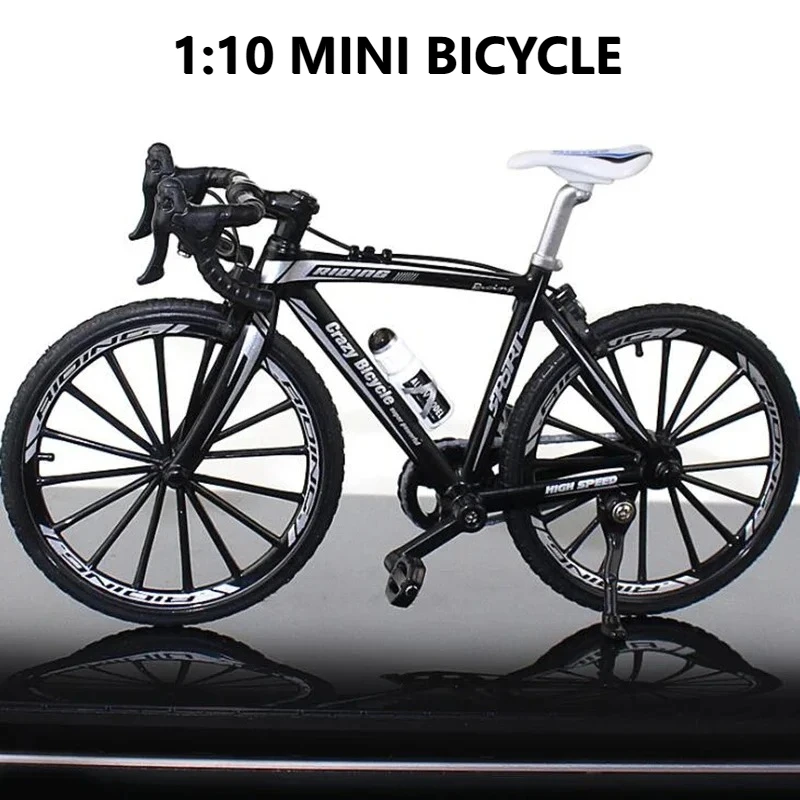 1:10 Mini Alloy Finger Bike Bicycle Model Toy for Adults Kids Home Office Desk Decoration Gift for Bicycle Lovers