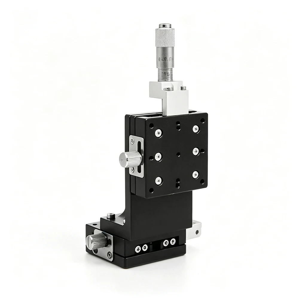XZ Axis LEV40/50/60/80/90-L-C2 Vertical Lifting Fine Adjustment Platform Manual Displacement Sliding Table Cross Roller Guide