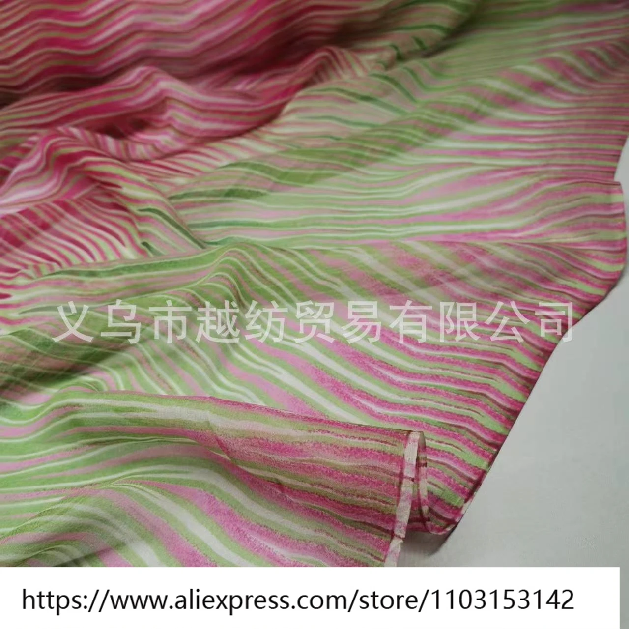 Zomer licht en licht transparant zijde Qiao Qi stof smalle mode