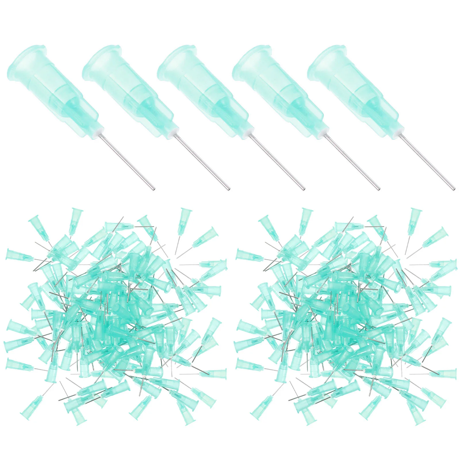 

100 Pcs Dispensing Needle Tip Applicator Dispenser Light Green for Adhesive Glue