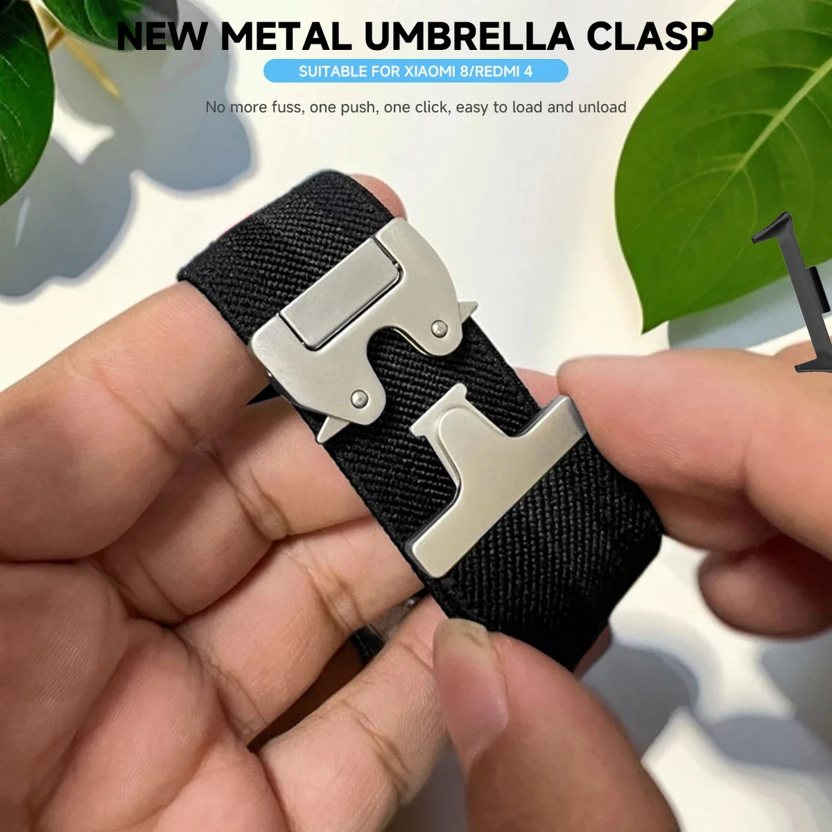 حزام حلقة من النايلون لساعة Redmi 5 4 سوار بإبزيم معدني لساعة XIAOMI Mi Band 9Pro 8Pro سوار بديل رياضي قابل للتعديل #4