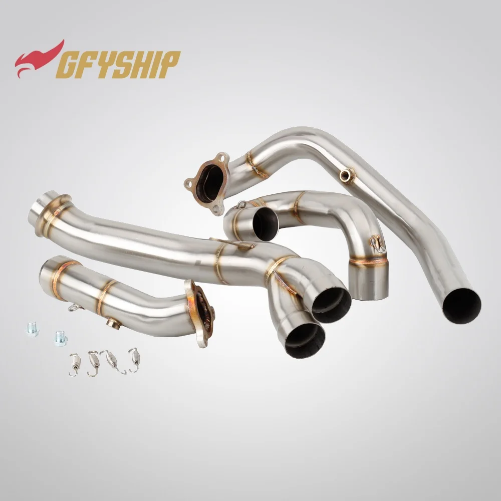 Motorcycle Exhausts Middle Link Pipes Slip-on For KTM 1050 1090 1190 Adventure 1290 SUPER ADVENTURE R / S / T view 3