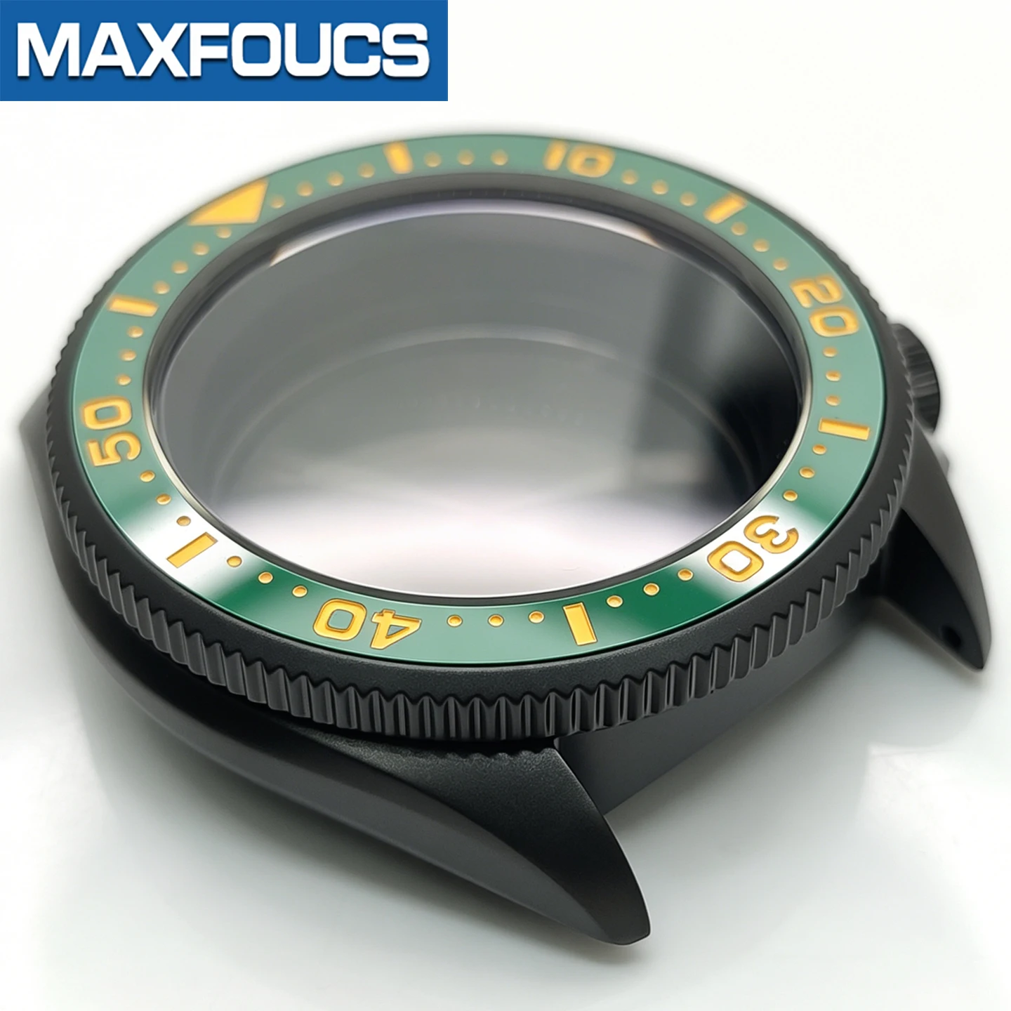 MM300 SRPD SKX Uhrengehäuse-Set Mattschwarze Uhrengehäuse MOD Uhrenteile NH NH35 NH36 4r36 4r35 Modifikationsteile Saphir Maßanfertigung – Detail 11