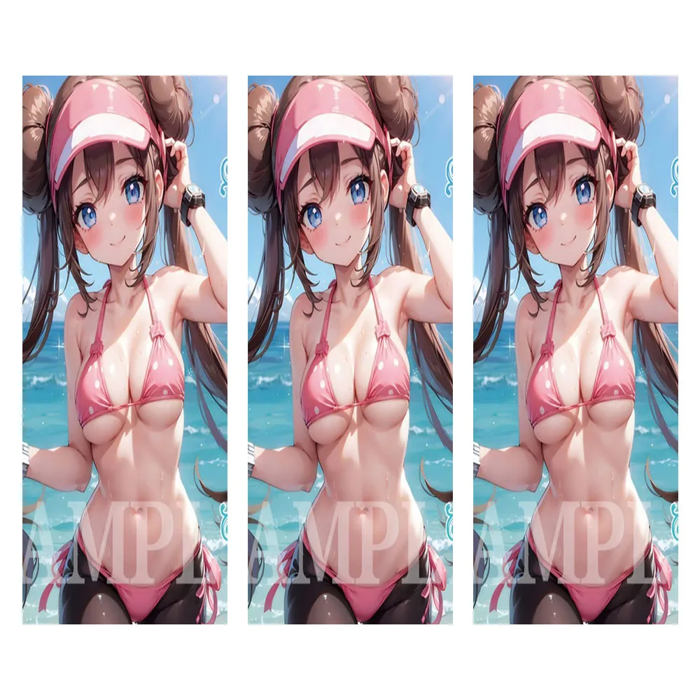 60PCS 67X92mm Swimsuits Rosa Anime Card Sleeves Shining Flash Board Game Trading Card Protector for PKM/MTG Holiday Gift