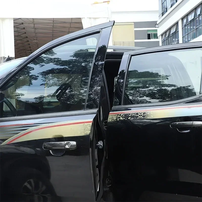 For Ford Ranger Wildtrak T7 T8 2015-2021 PC Black Car Window Center Pillar Decoration Stickers Car Accessories view 6