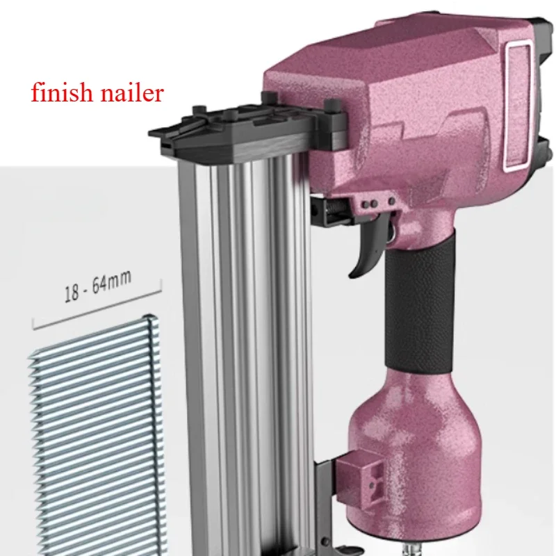 

Concrete Nails Gun 18GA Industrial Power Tools ST64 Pneumatic Steel Nail Gun With Ergonomic Handle Used in Upholstery Carpentry