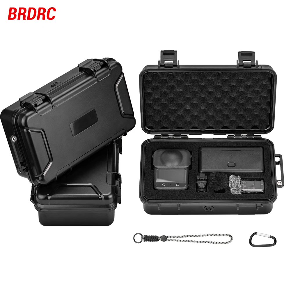 

BRDRC Carrying Case For DJI Osmo 360 Panoramic Camera Accessories Hard Shell Explosion-proof Safety Box Waterproof Storage Bag
