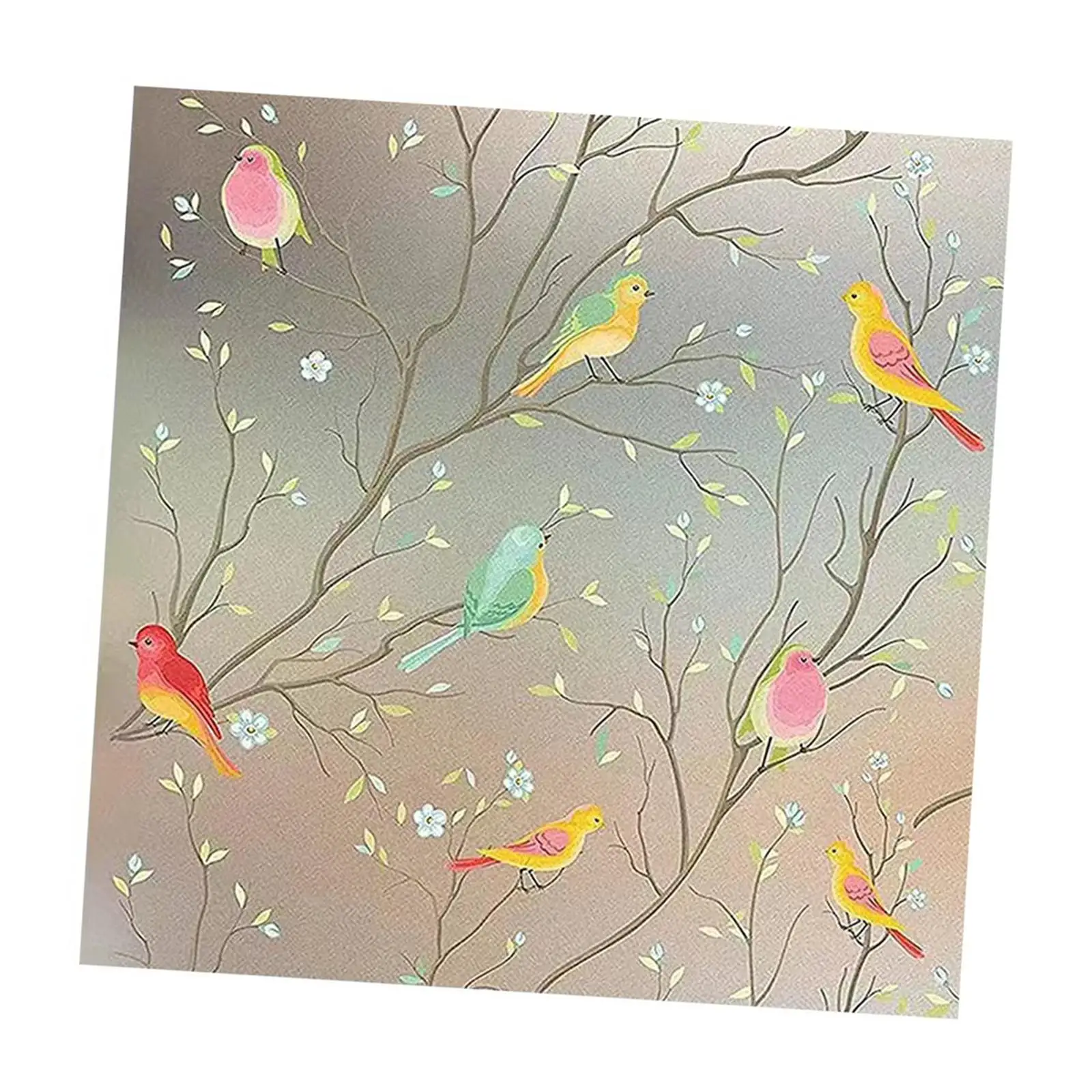 Window Privacy Film Bird Window Cling Static Cling for Apartment Office