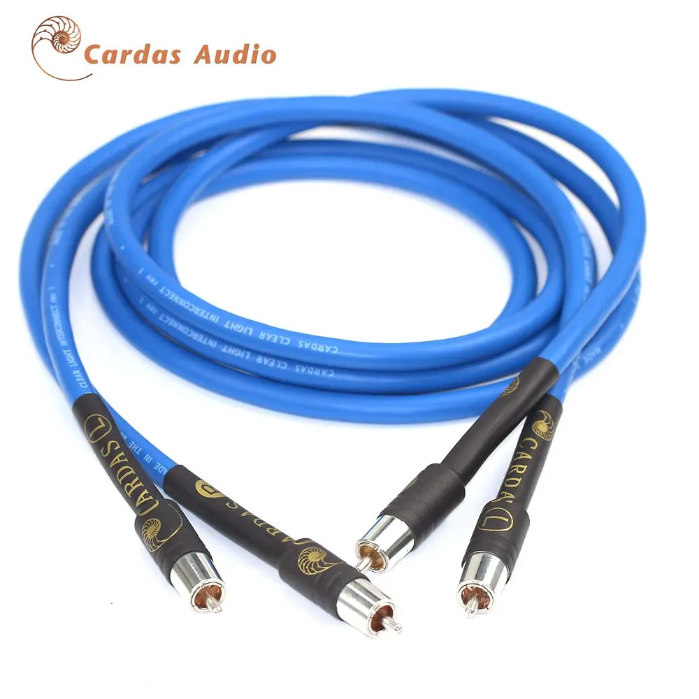 CARDAS Clear OCC HIFI Signal cable Audio Power Blaster CD front and rear dual Lotus 2RCA to 2RCA red and white audio cable