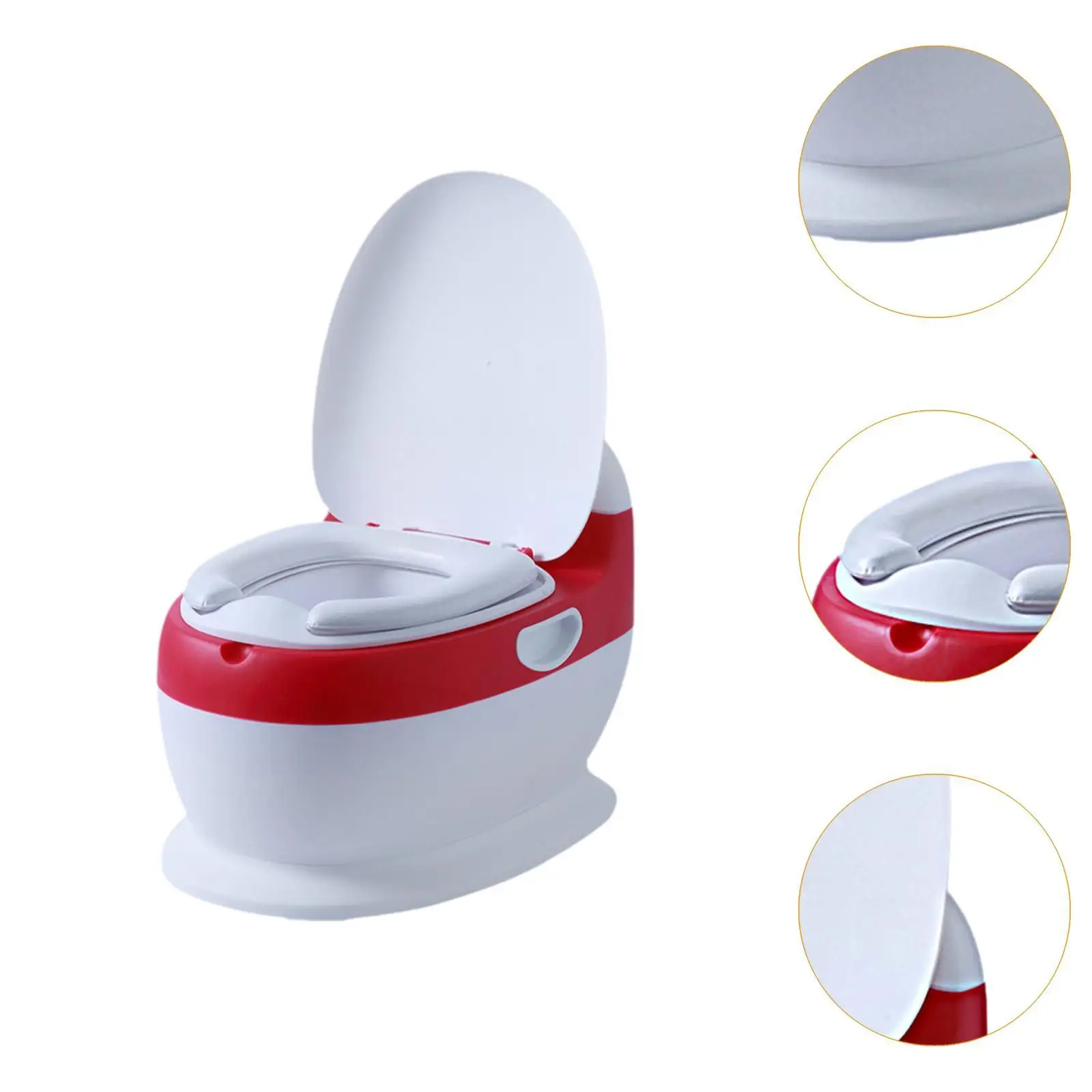 مرحاض تدريب واقعي على المرحاض، مقعد ناعم مريح للأطفال، مدرب مرحاض سهل التنظيف لحمام الأطفال الصغار