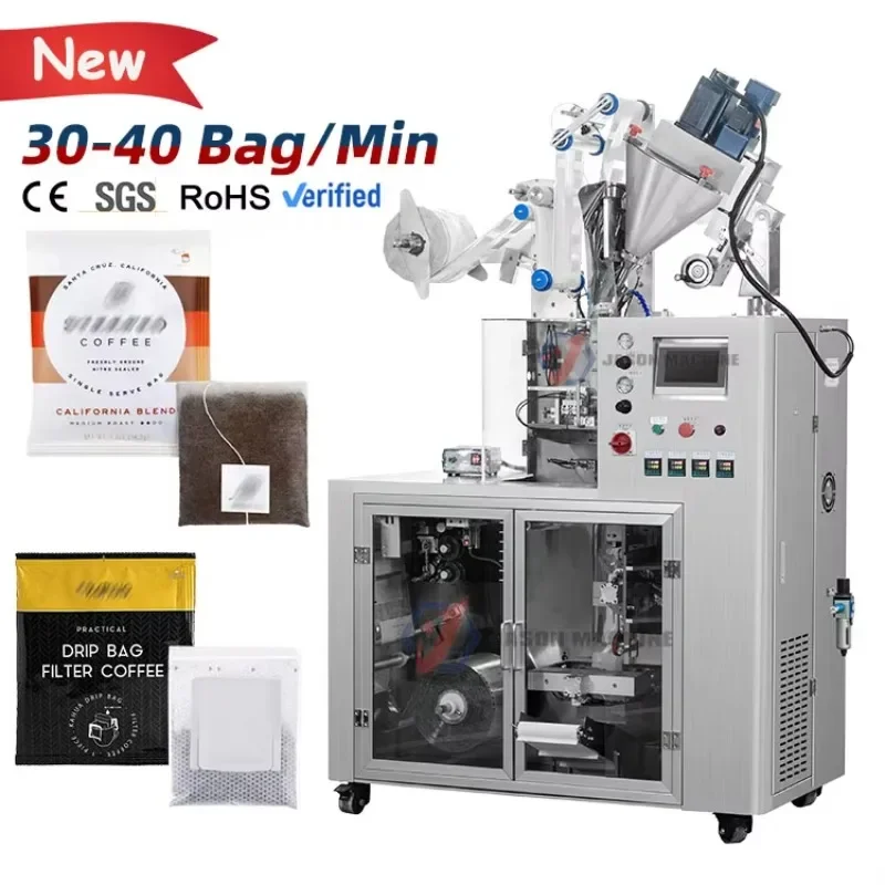 Mesin Pengemas Kopi Bubuk Otomatis Akurasi Tinggi Mesin Pengemas Kopi Tas Sachet Tetes Dalam dan Luar
