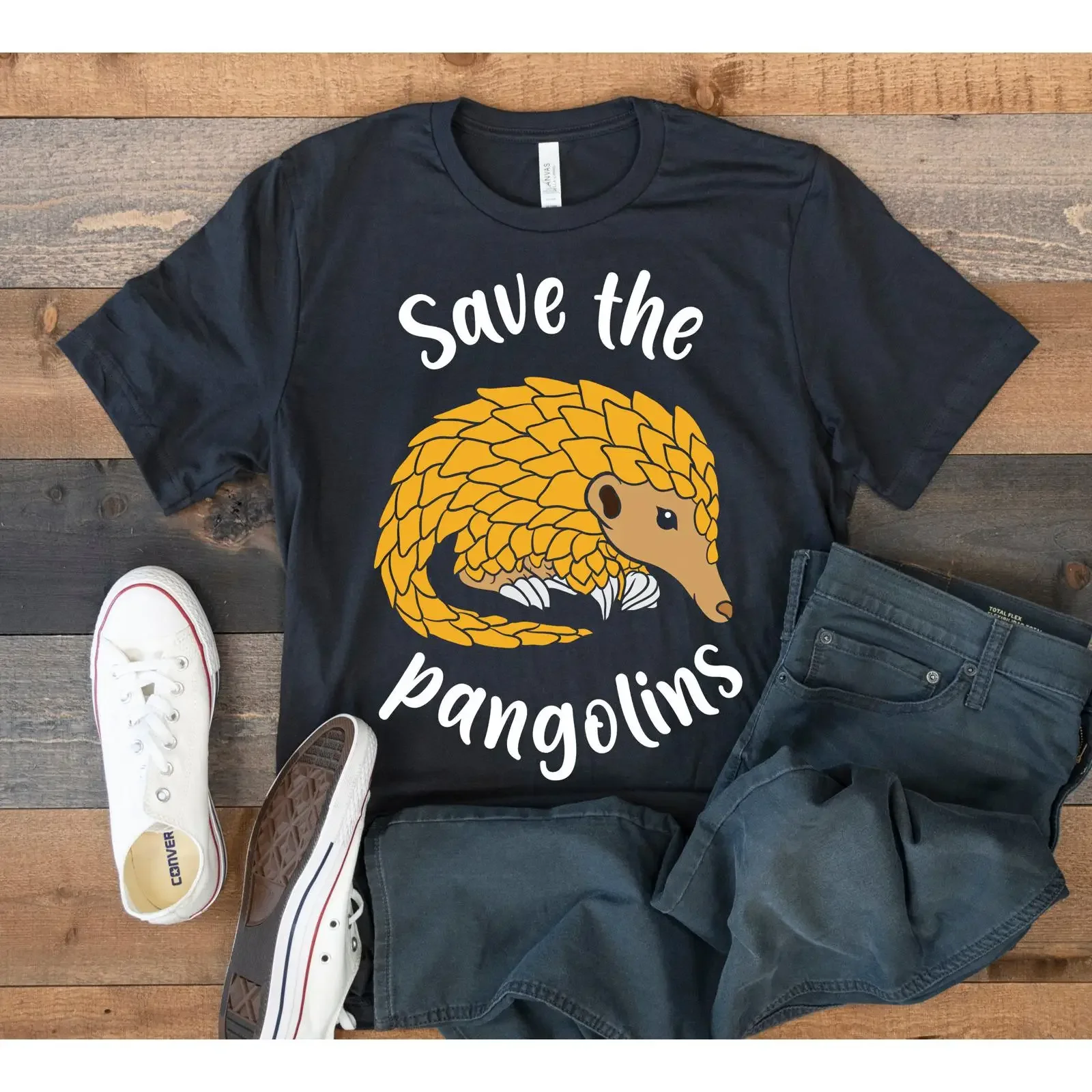 Save The Pangolins T Shirt Cute Pangolin SweaT Long Sleeve Kids Apparel  vintage Washed Unisex Soft Breathable Comfortable