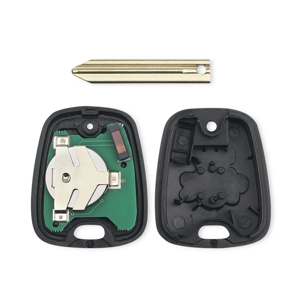 KEYYOU con servizio di taglio 2 pulsanti chiave per auto a distanza 433MHz Chip ID46 per Citroen Saxo Picasso Xsara Berlingo SX9 Blade Key Fob