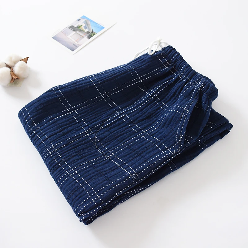 Cyan (men) yr pure cotton crepe trousers