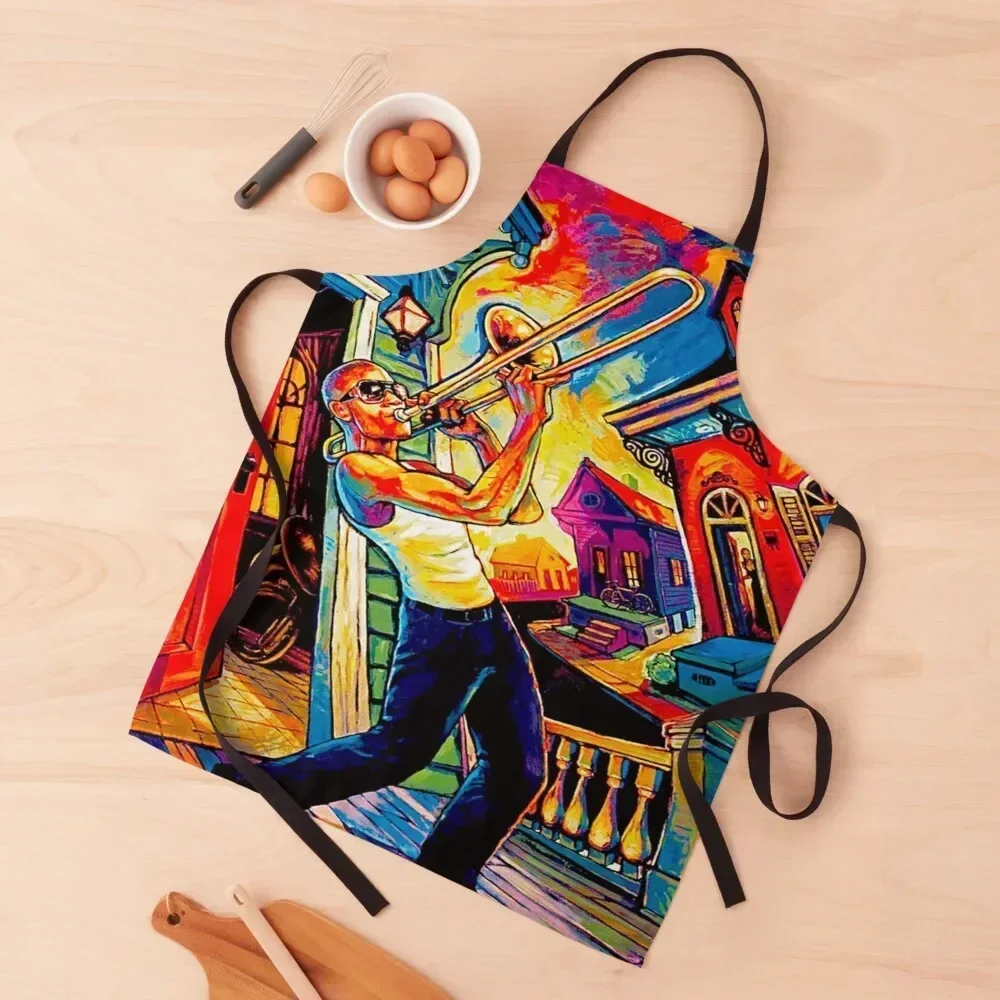 

New Jazz Orleans 2012 Apron Kitchen Front Ladies Camping Men'ss Apron