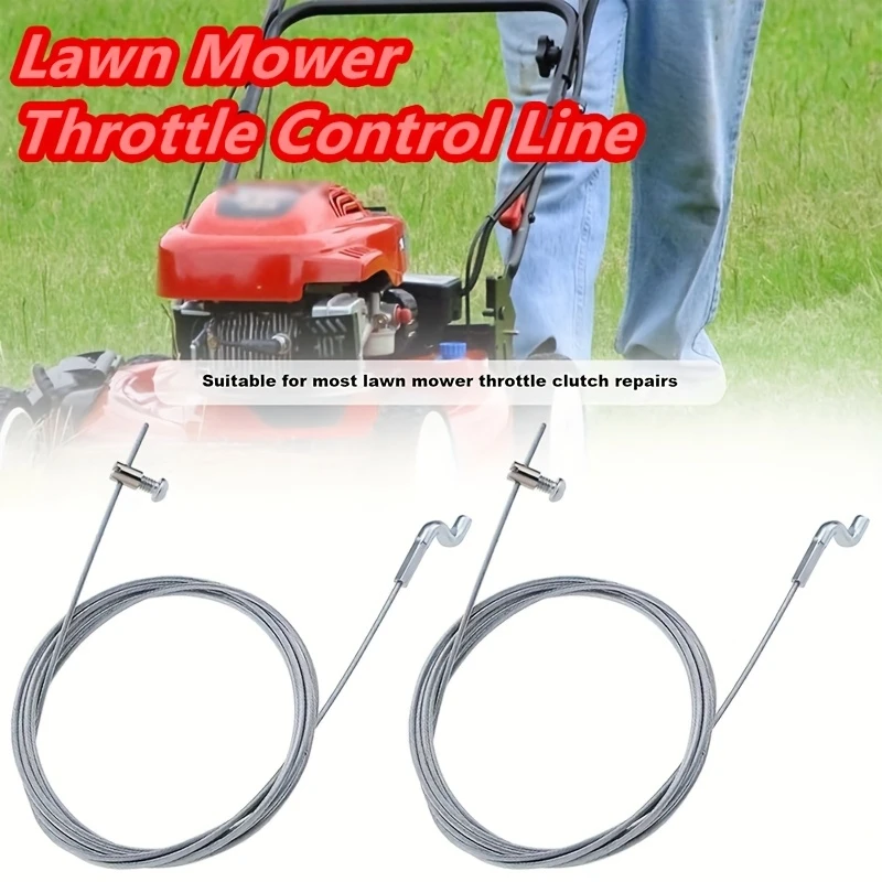 Lawn Mower Throttle Cable Z-Hook Engine Brake Wheel Drive Throttle Cable Trimmer Throttle Cable Garden Power Tool Accessories