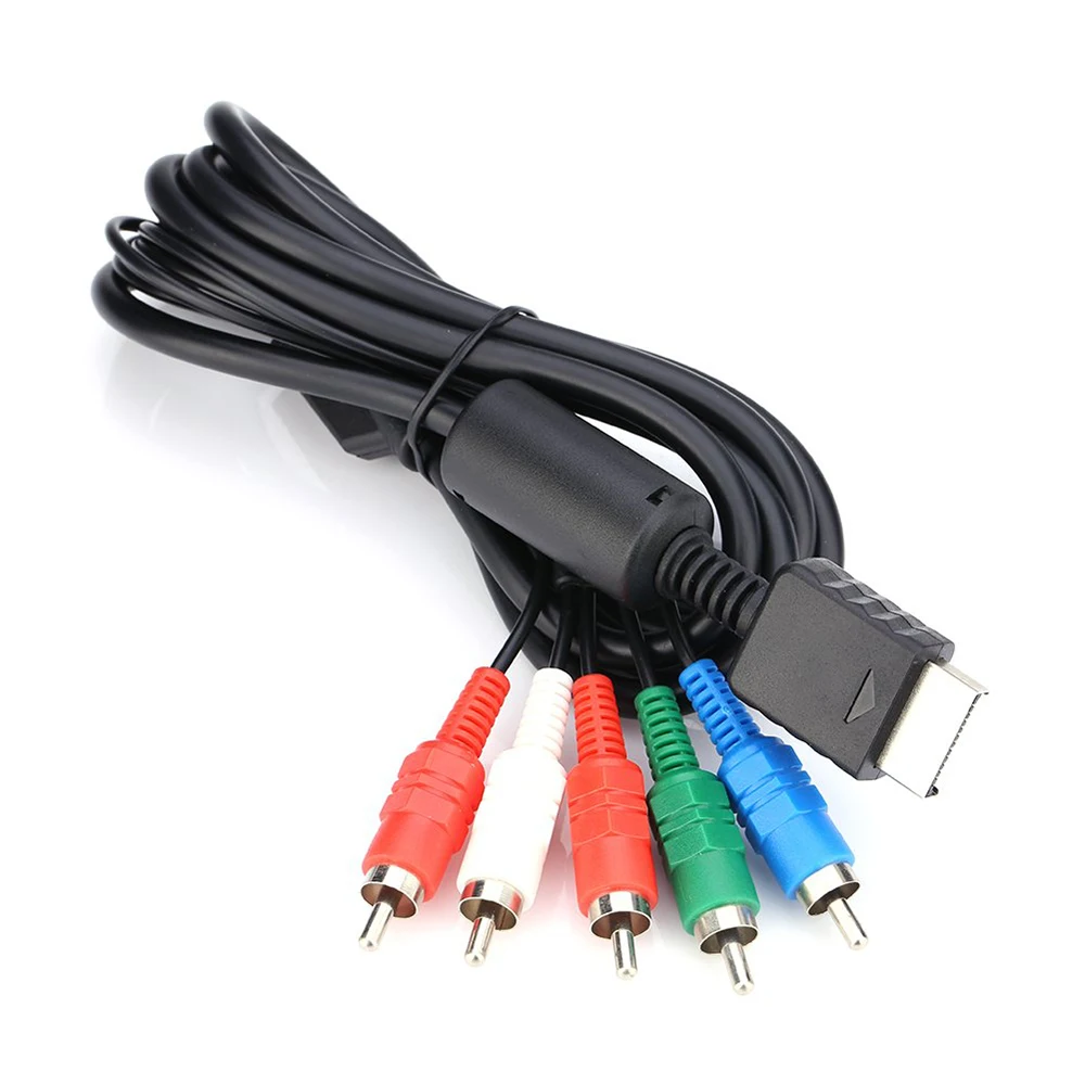 

Game Console Audio Video Component AV HD Cable HDTV-EDTV 480p YPbPr YCbCr 5 RCA Port Compatible with Sony PS2/PS3/PS3 Slim 1.8m