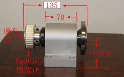 80 100 Lathe Spindle Assembly Through Hole 20 Center Height 50 Lathe Spindle High-strength Lathe Head Assembly with Flange