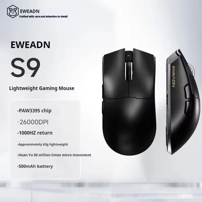 EWEADN S9 Ultra Wireless Gaming Mouse Esport Bluetooth Tri-Mode