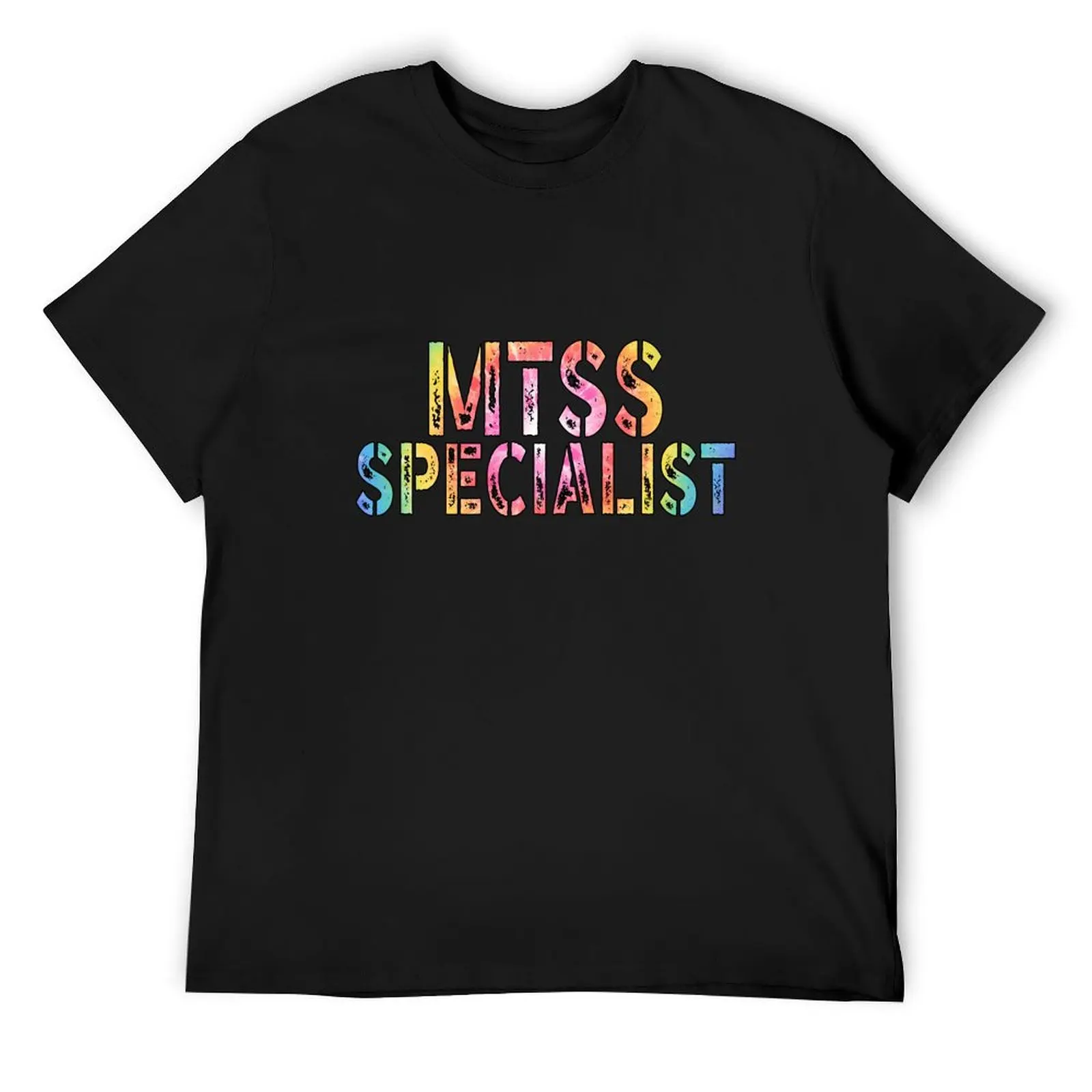 

MTSS Specialist School Tie Dye Tees Counselor School Psychologist T-Shirt football t shirt topping oversized t shirts for men